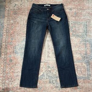 Levi's Women's Straight-Leg Jeans — Dark Indigo Blue